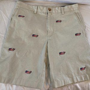 Vineyard Vines American Flag Whale Shorts - 28 waist